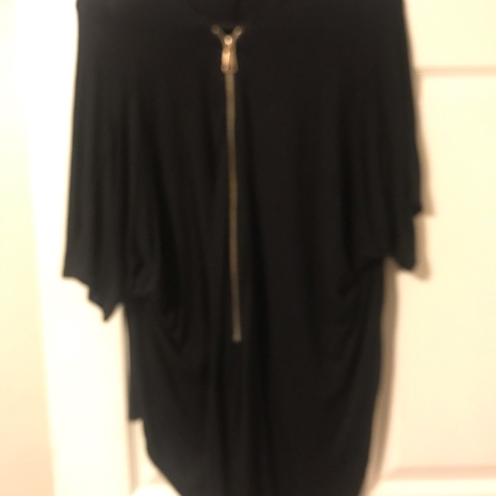 Black zipper top